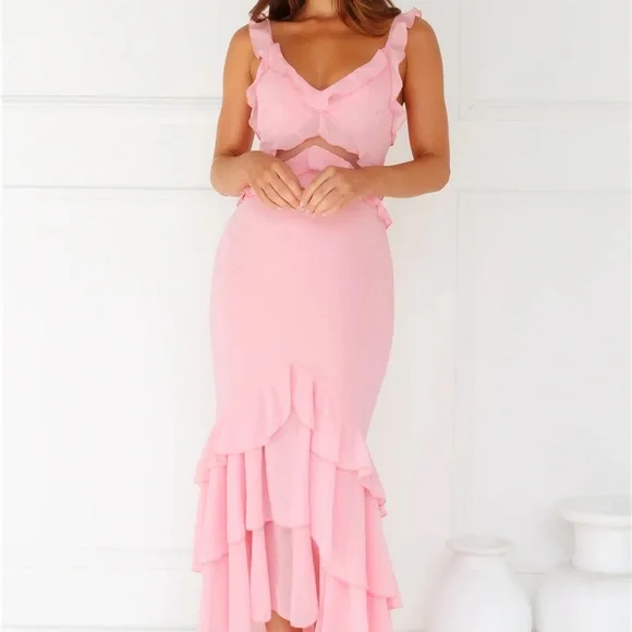 Hello Molly Pink Ruffle Dress - Picture 2 of 5
